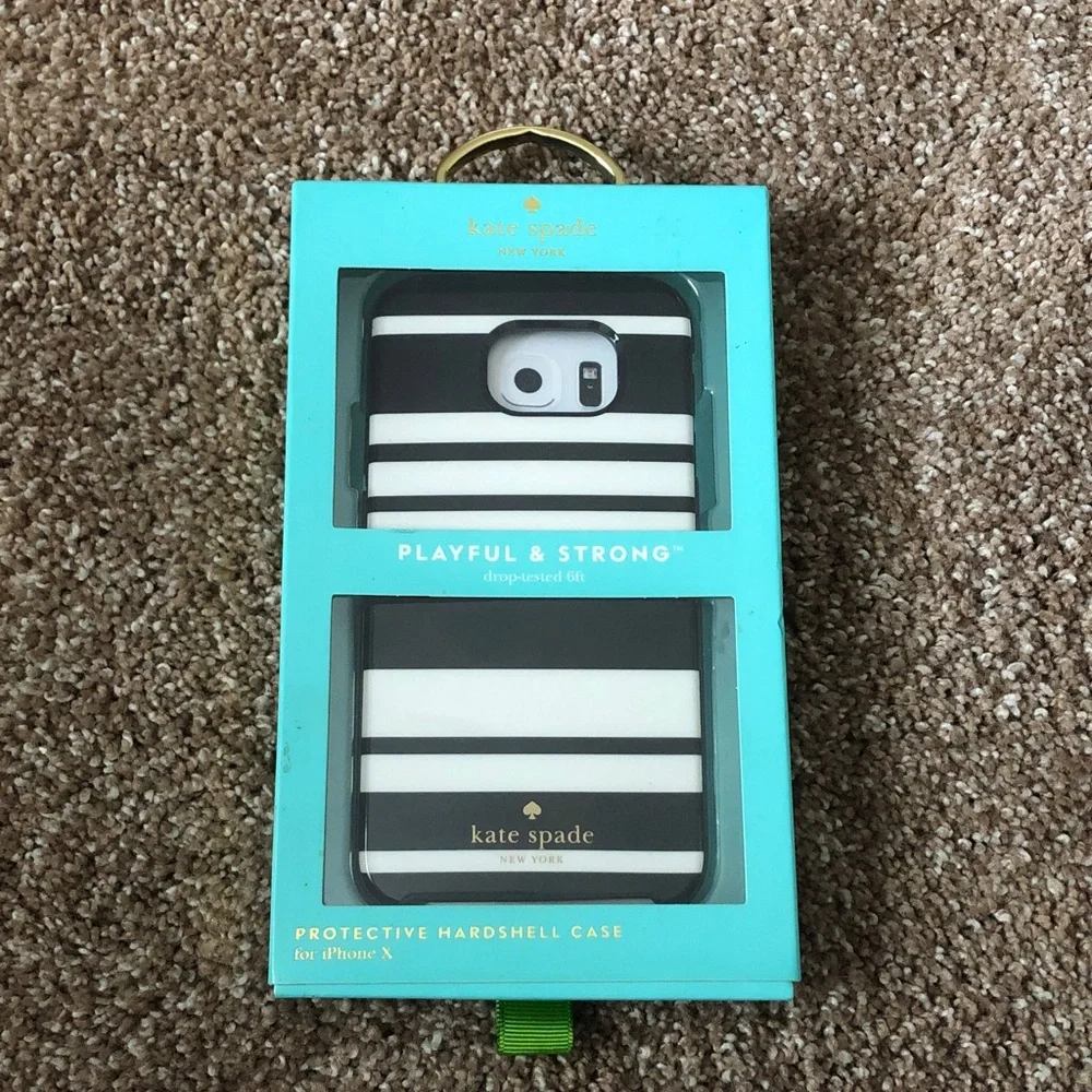 Kate Spade protective hardshell phone case iPhone X New in box